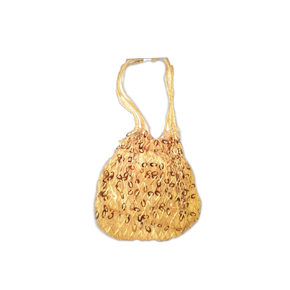 Sequin Bag in Shimmering Gold for that Special Occasion - Picture 4 of 12